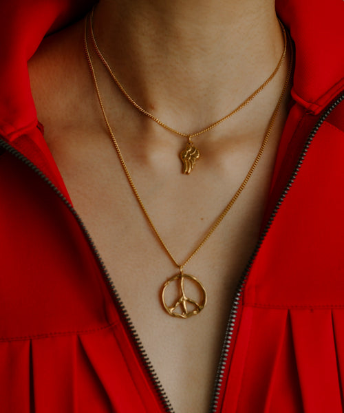 FACETASM×Vibe Harsløf PEACE NECKLACE