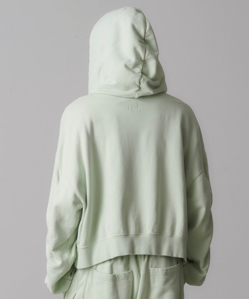 CROPPED ZIP-UP HOODIE