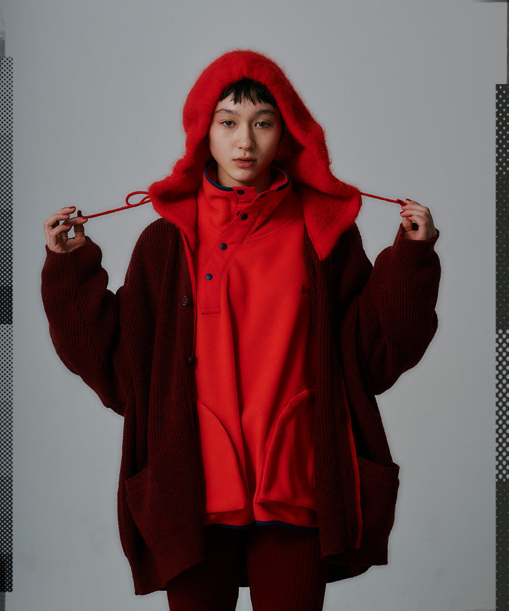HOODED CARDIGAN
