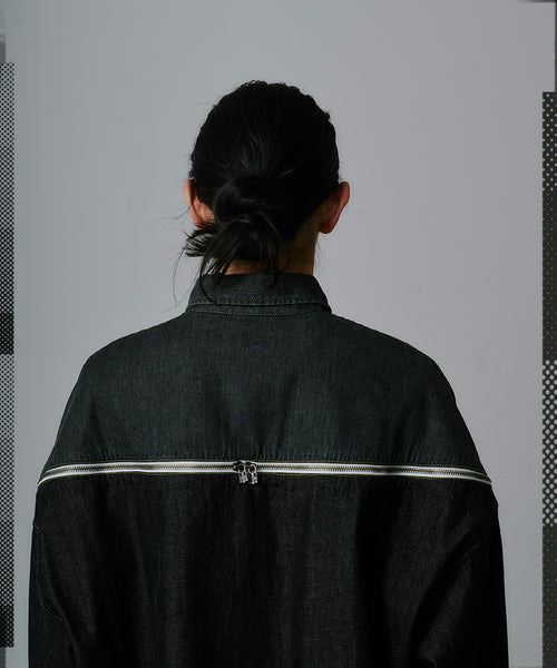 DENIM ZIPPER SHIRT