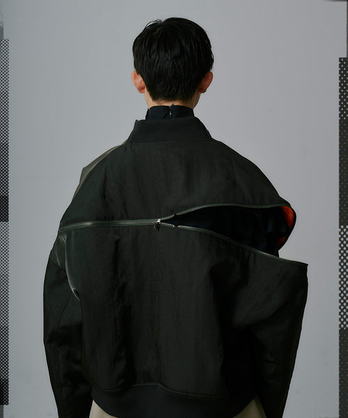 DISTORTED ZIPPER MA-1