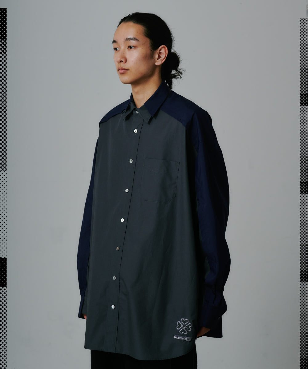 TWO-TONE BIG HEART SHIRT