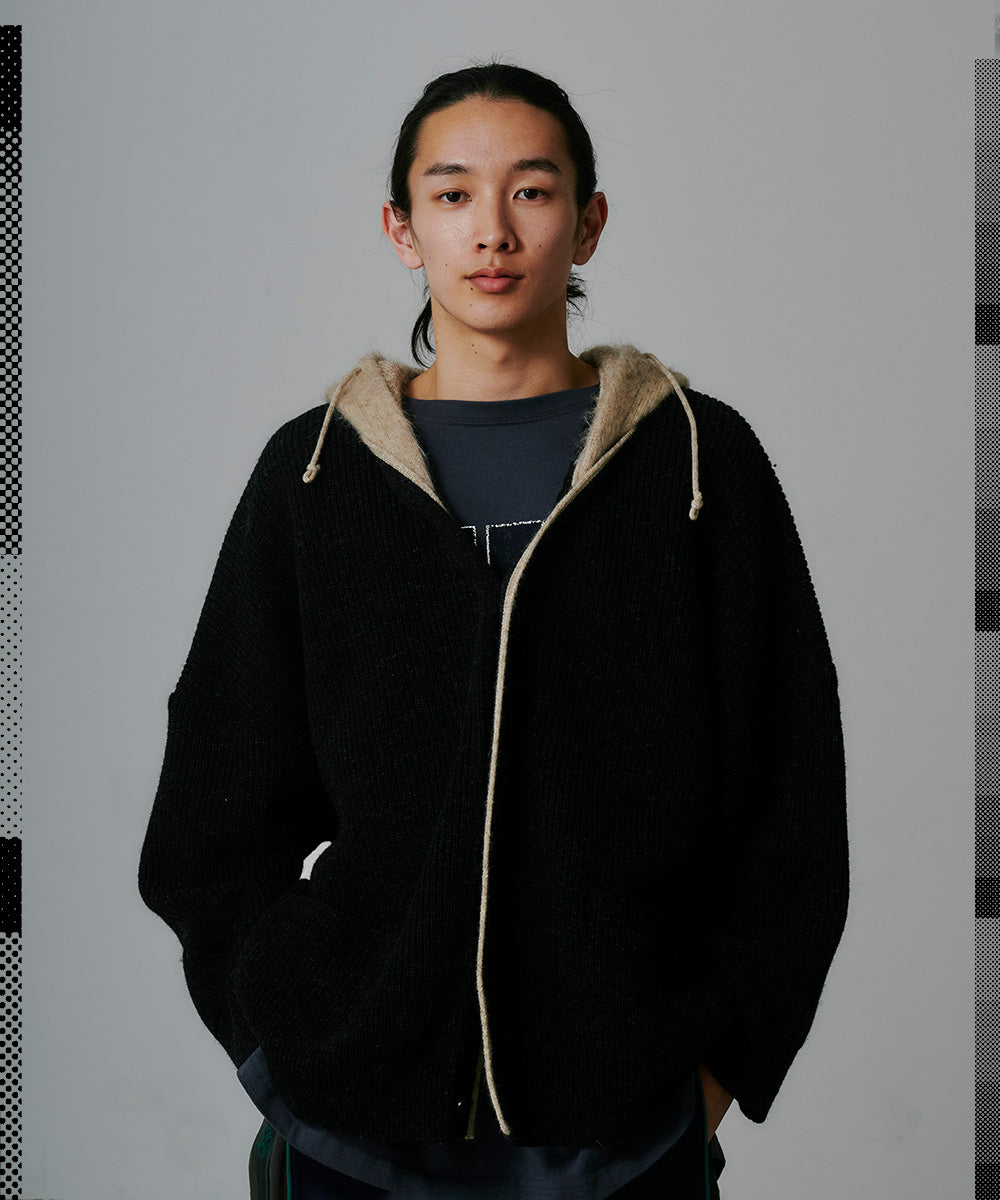 HOODED CARDIGAN