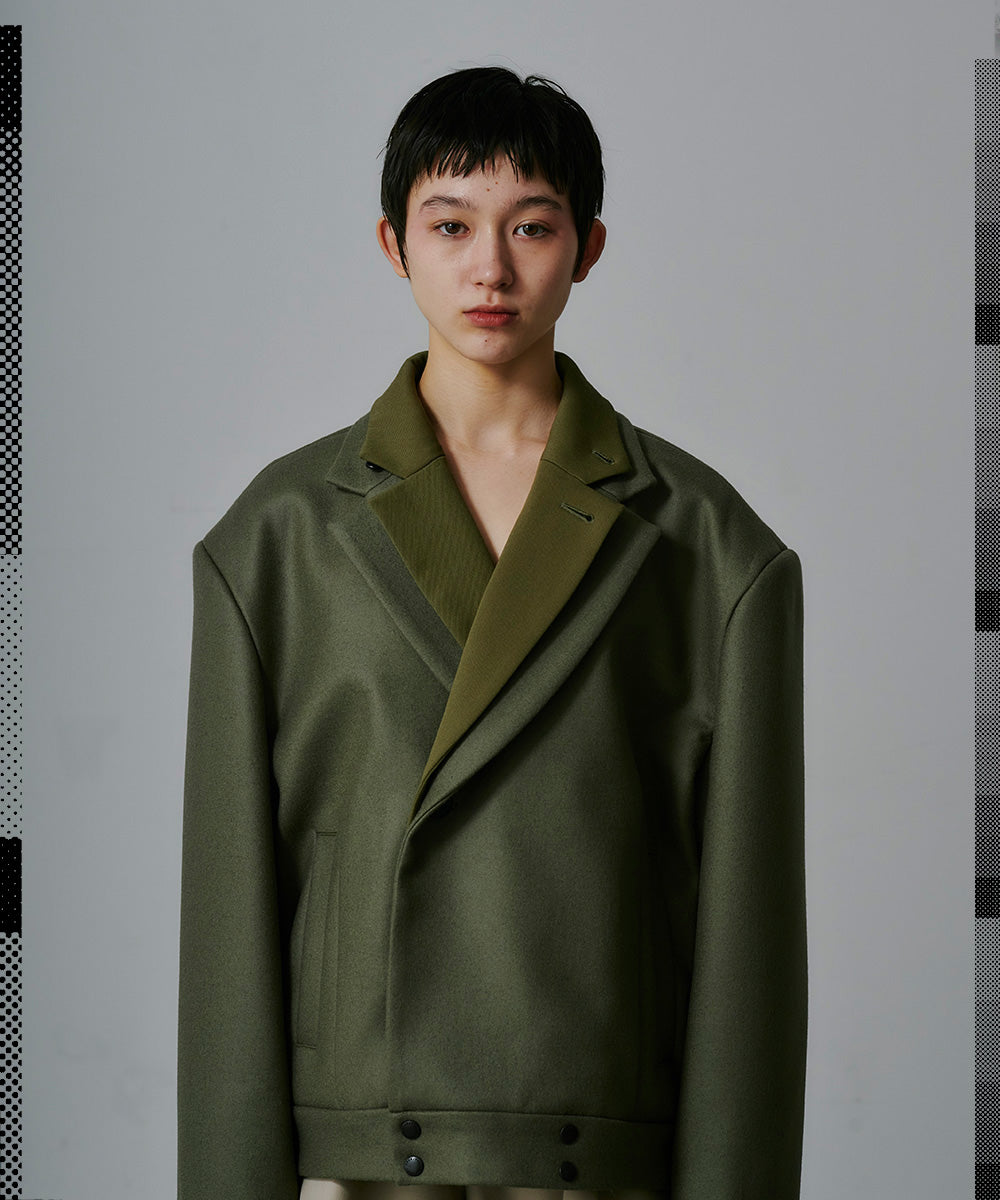 DOUBLE LAYERED WORSTED JACKET