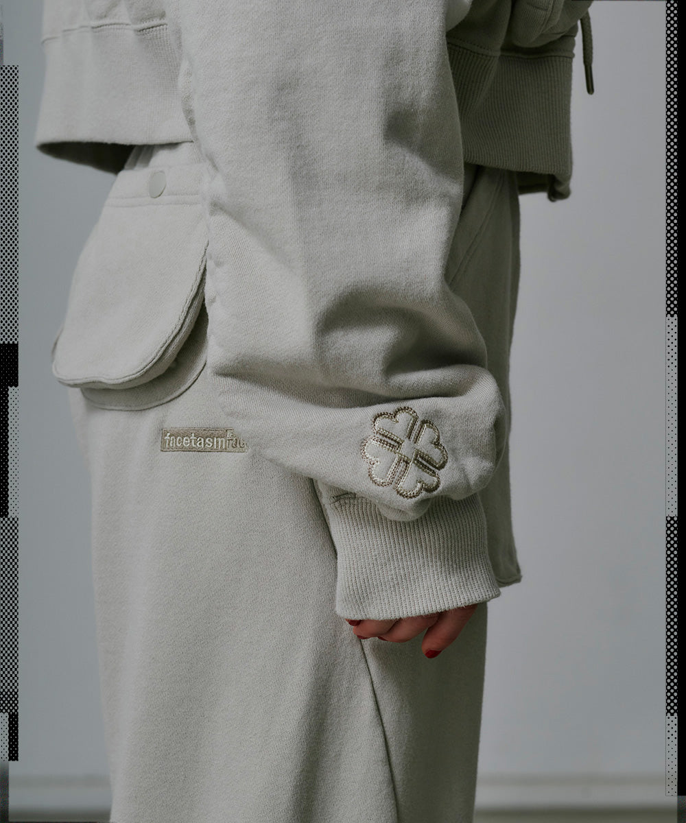 CROPPED ZIP-UP HOODIE