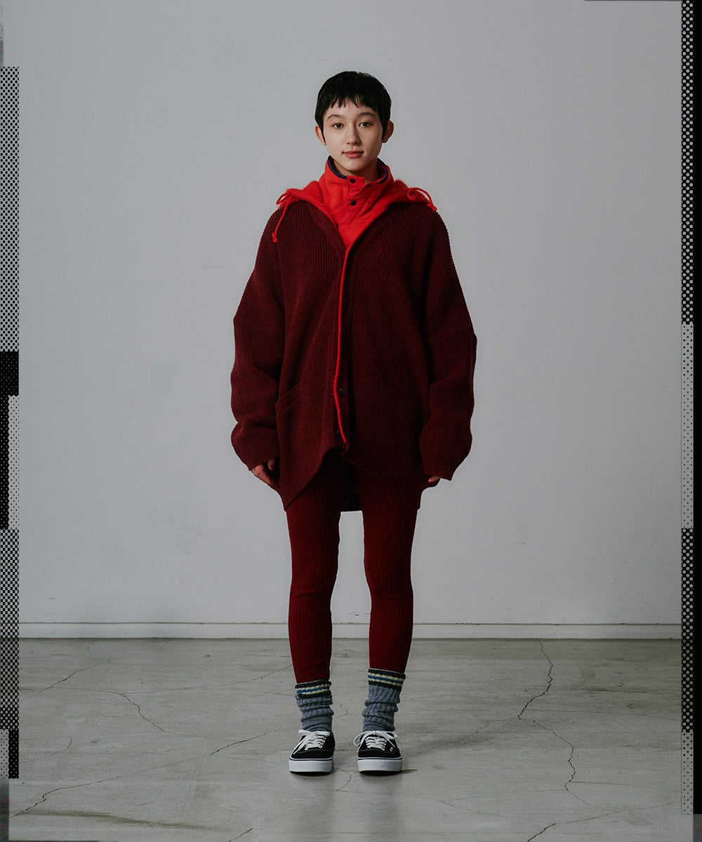 HOODED CARDIGAN