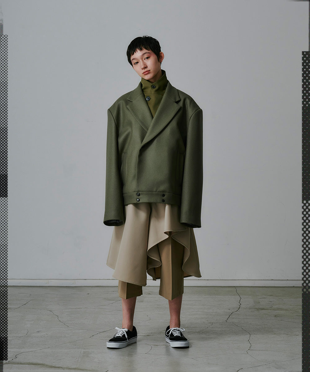 DOUBLE LAYERED WORSTED JACKET