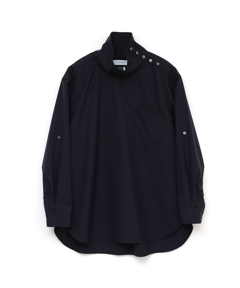 WOOL HIGH NECK SHIRT