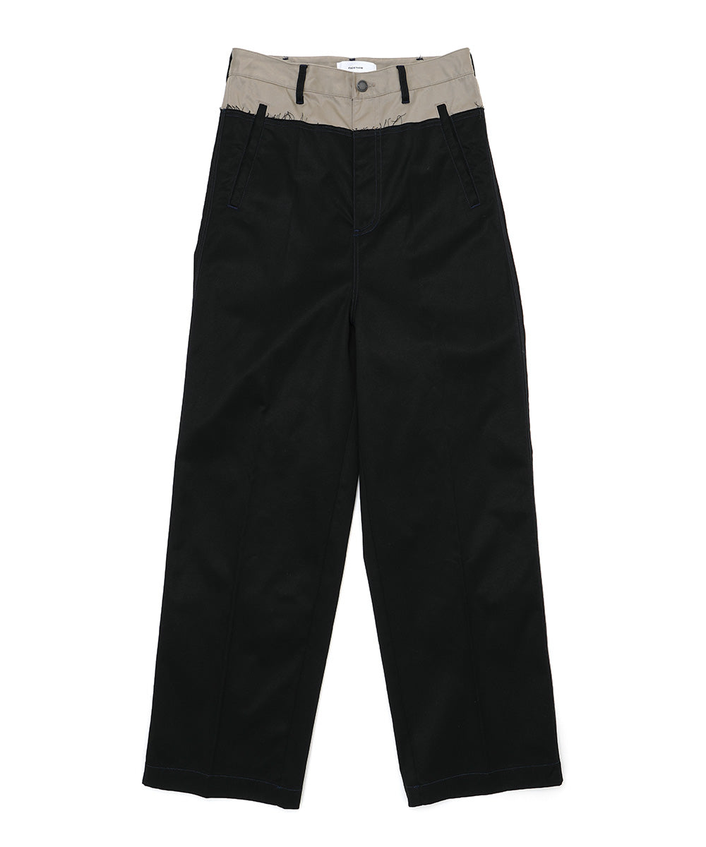 DECONSTRUCTED COTTON PANTS