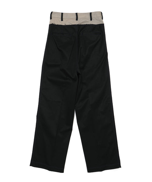 DECONSTRUCTED COTTON PANTS