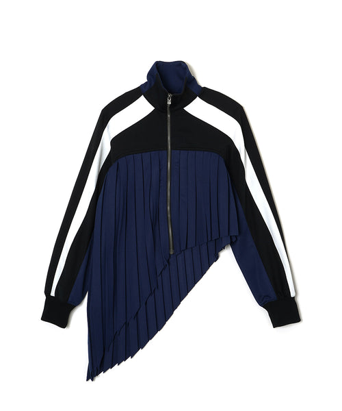 ASYMMETRICAL PLEATED JACKET