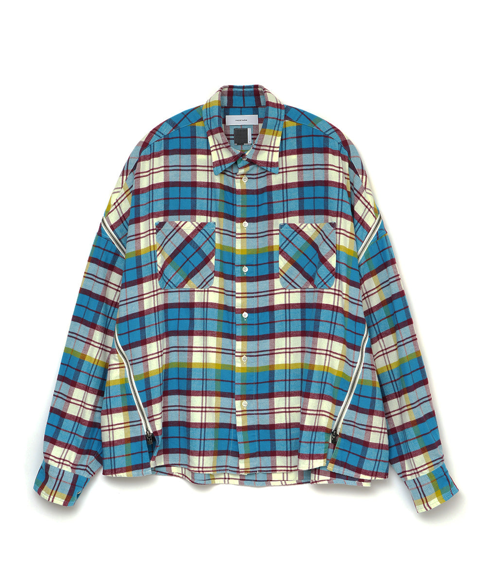 CHECK ZIPPER SHIRT
