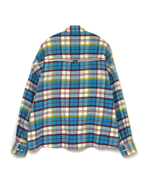 CHECK ZIPPER SHIRT