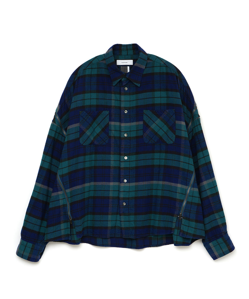 CHECK ZIPPER SHIRT