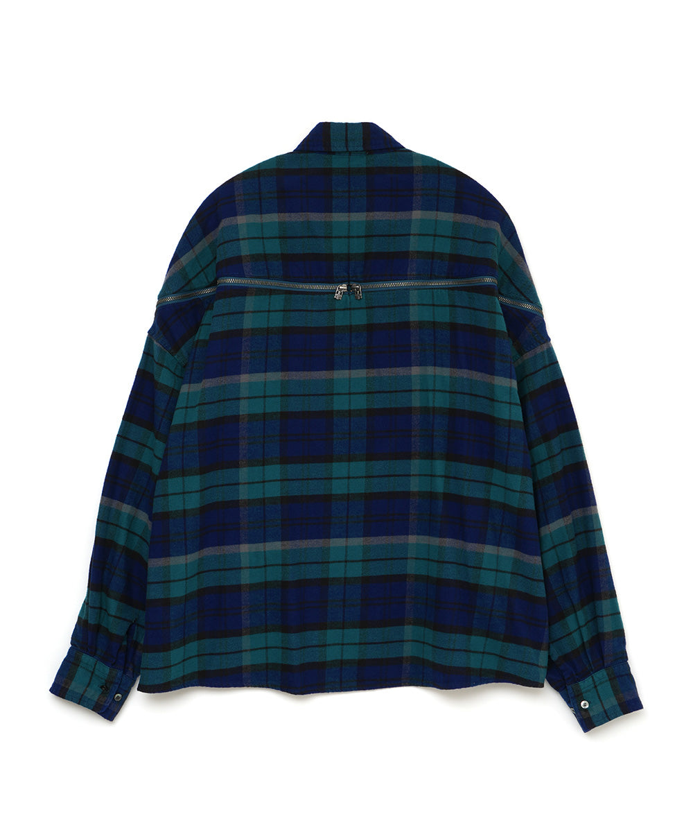 CHECK ZIPPER SHIRT