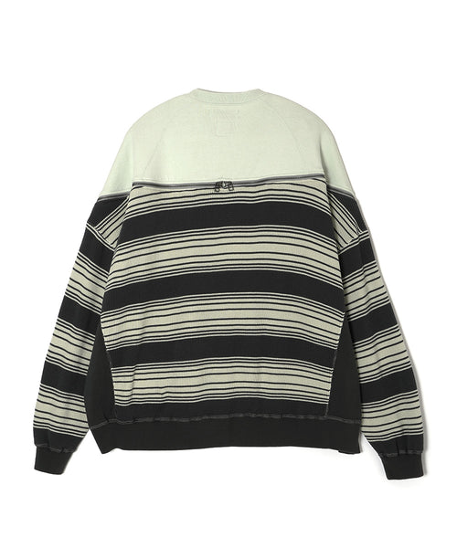 WAFFLE KNIT ZIP SWEAT