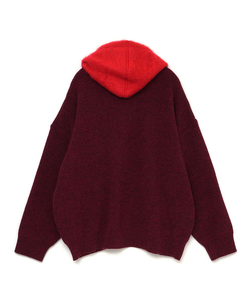 HOODED CARDIGAN