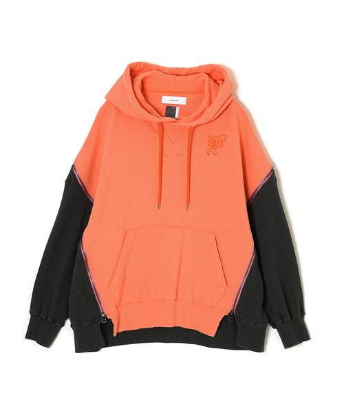 WAFFLE KNIT ZIP HOODIE