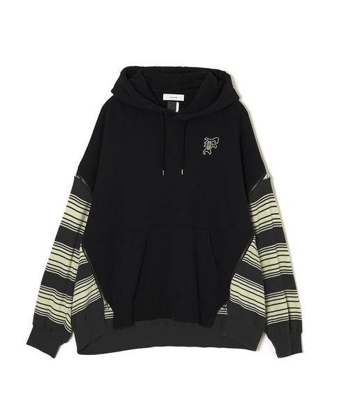 WAFFLE KNIT ZIP HOODIE