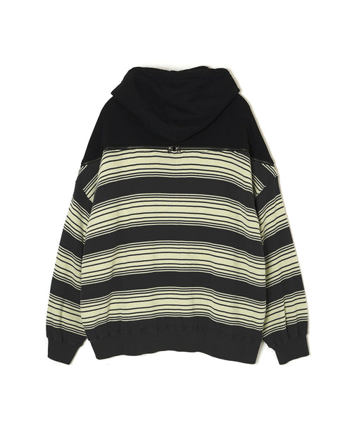 WAFFLE KNIT ZIP HOODIE