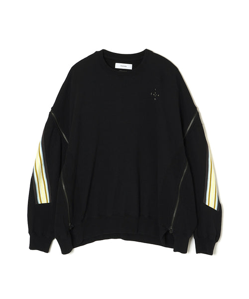 ZIPPER RIB SWEAT