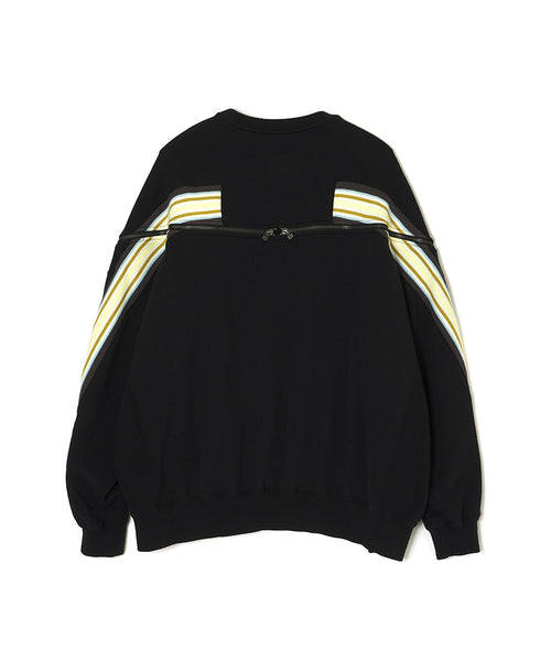 ZIPPER RIB SWEAT