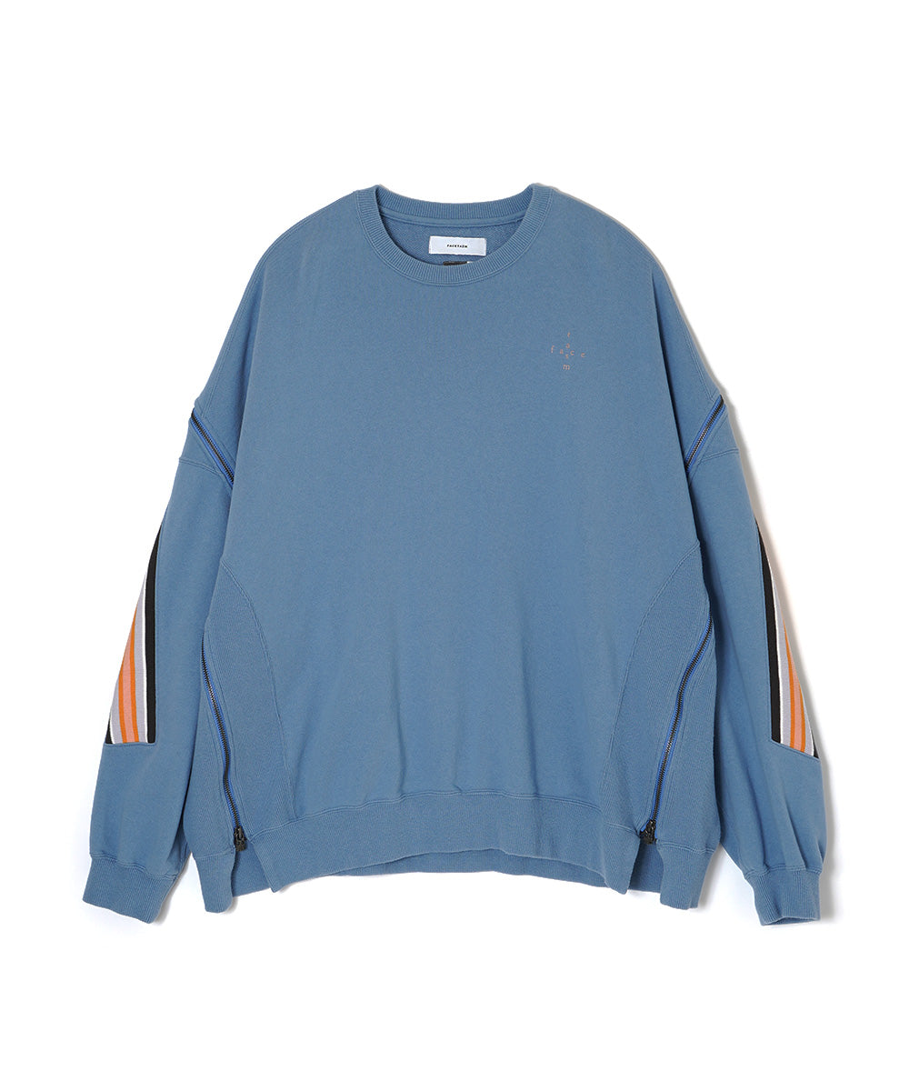 ZIPPER RIB SWEAT