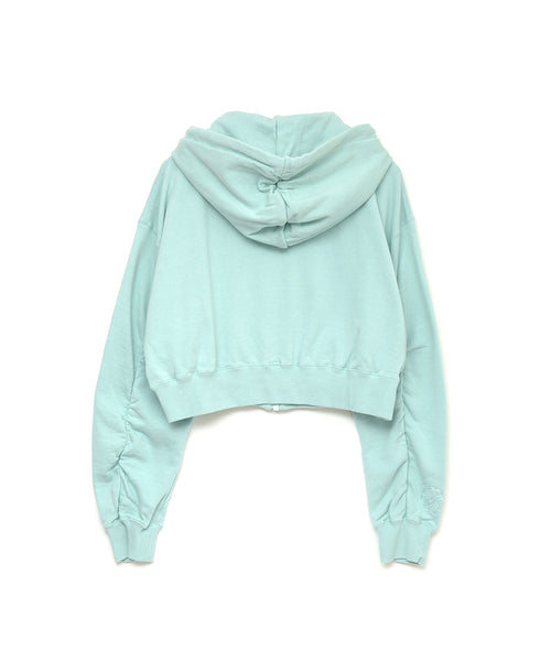 CROPPED ZIP-UP HOODIE