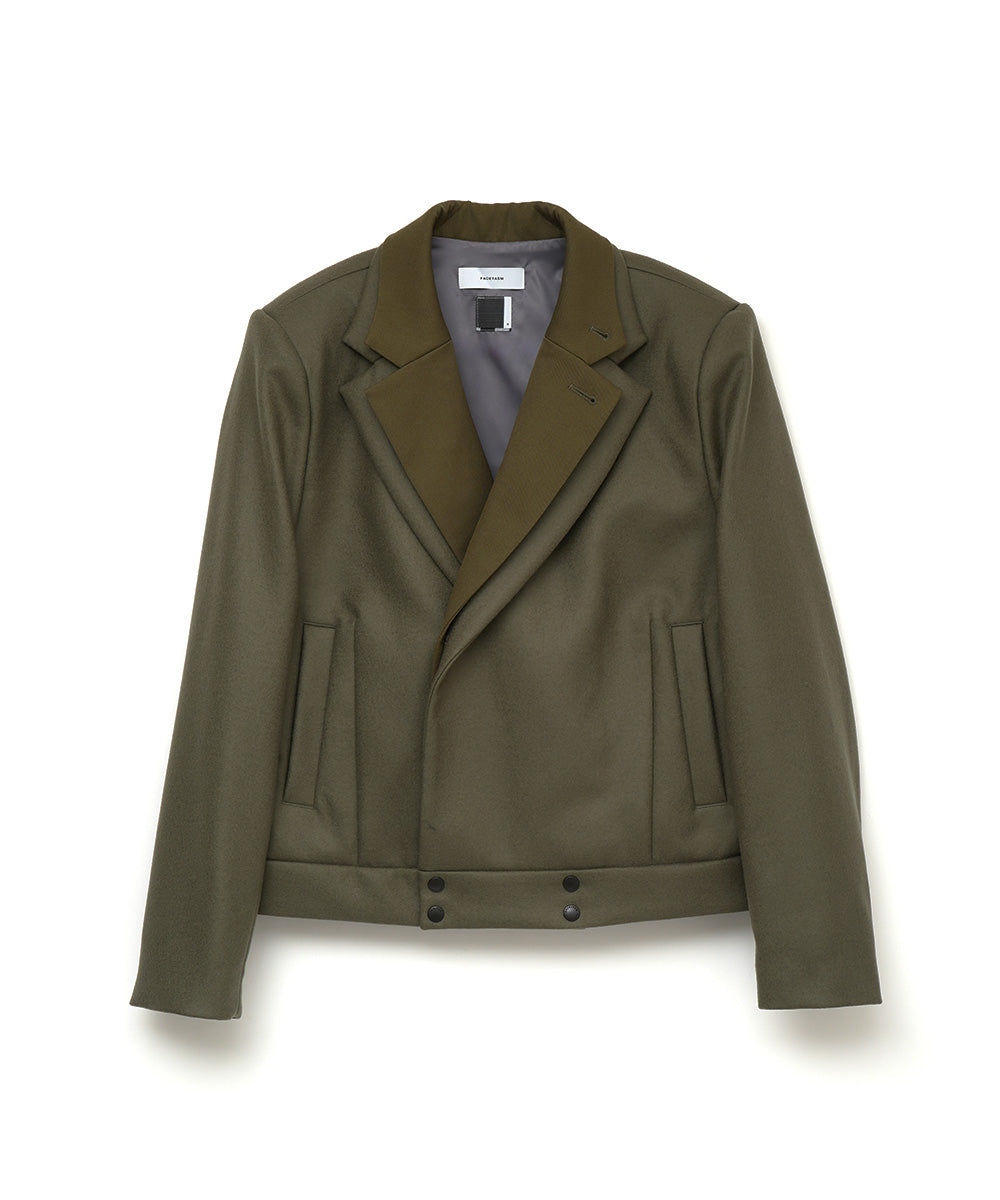 DOUBLE LAYERED WORSTED JACKET