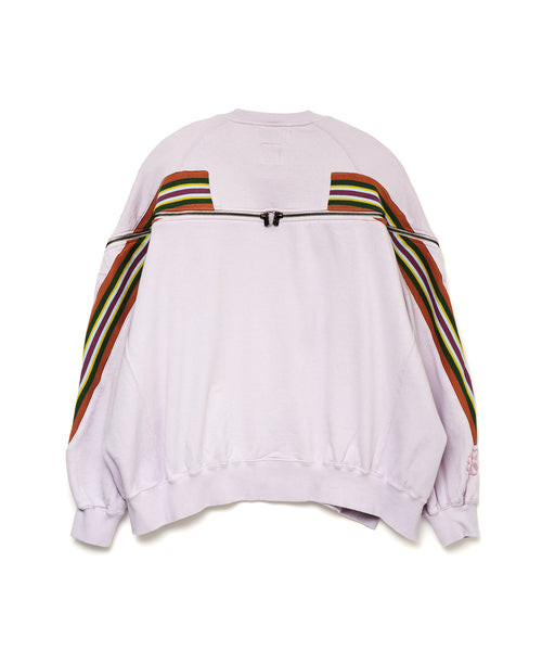 ZIPPER RIB SWEAT