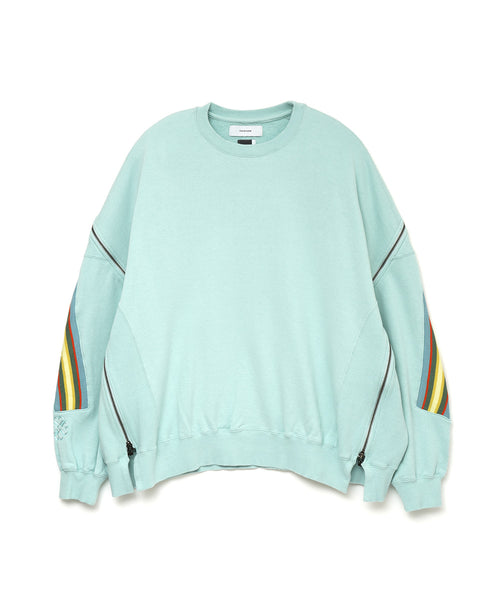 ZIPPER RIB SWEAT