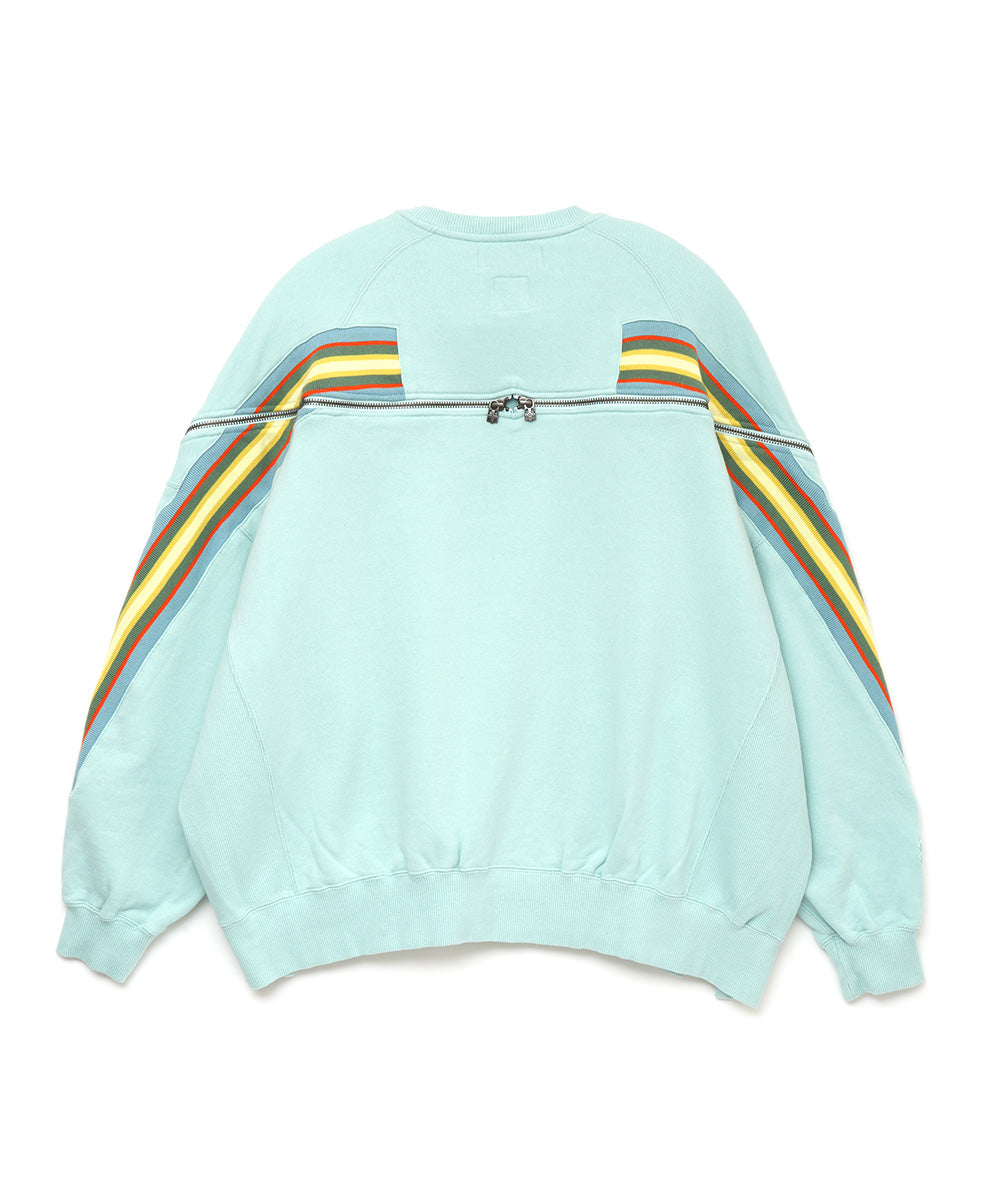 ZIPPER RIB SWEAT