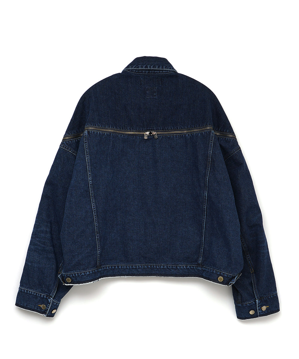 ZIPPER DENIM JACKET – FACETASM e-store