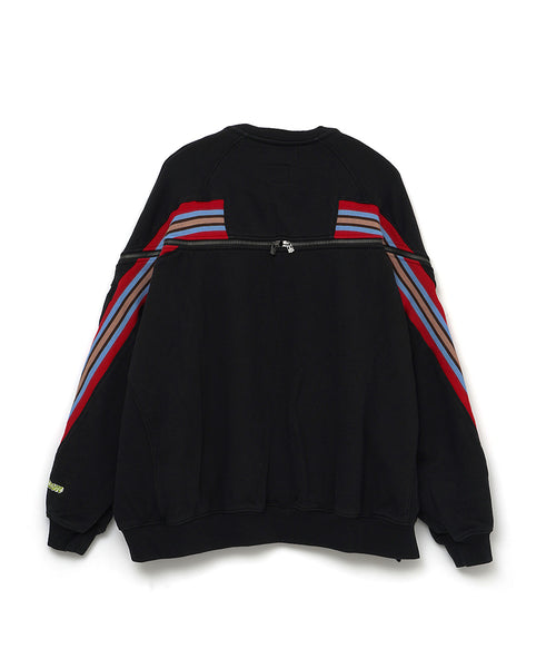 ZIPPER RIB SWEAT