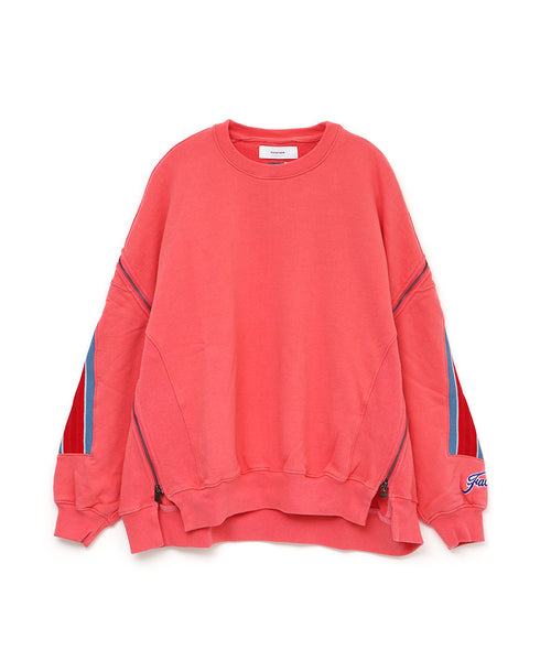 ZIPPER RIB SWEAT