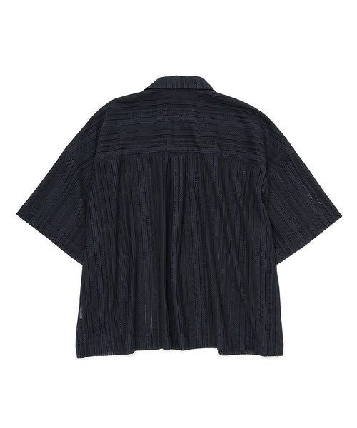 MESH CROPPED SHIRT