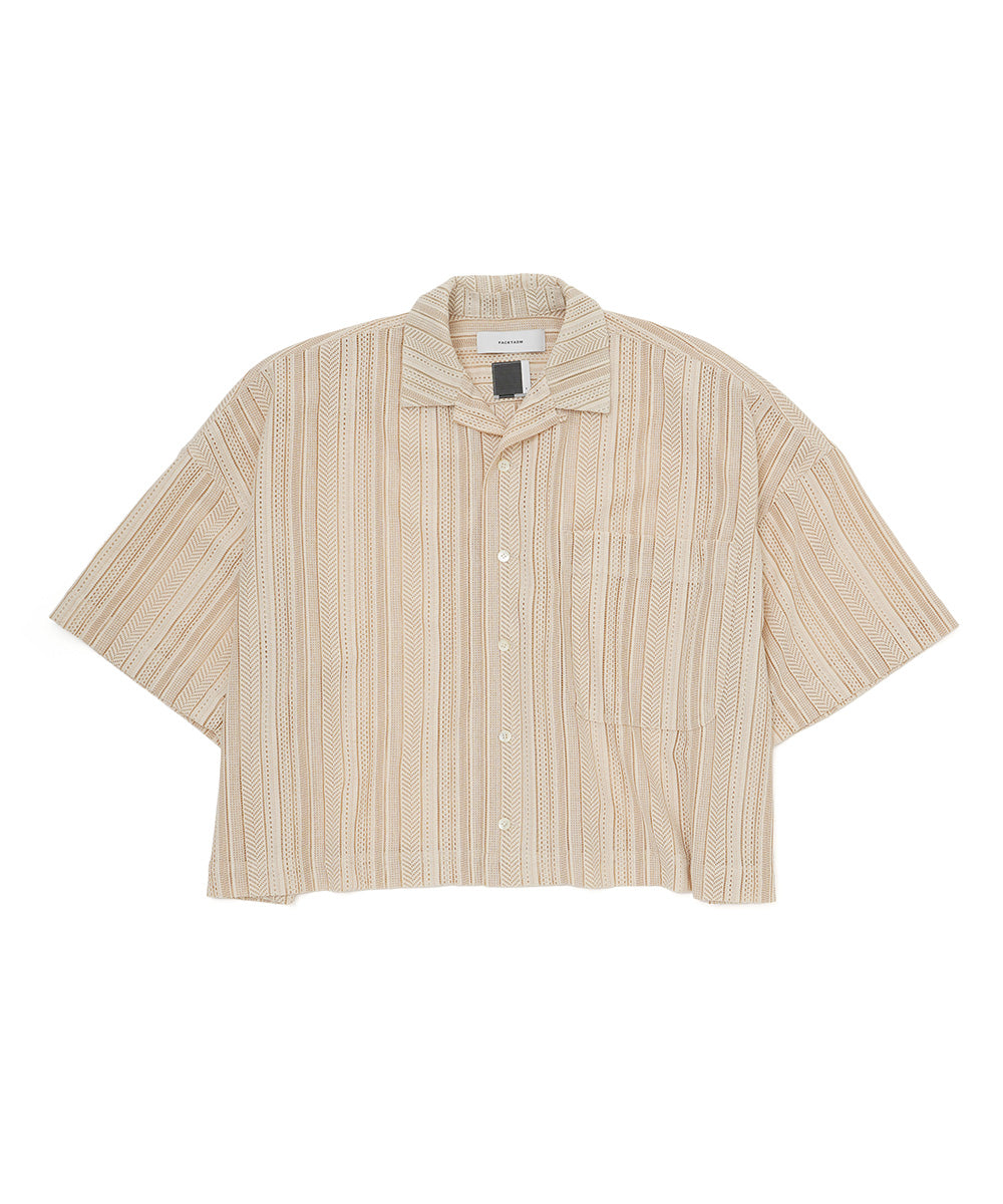 MESH CROPPED SHIRT
