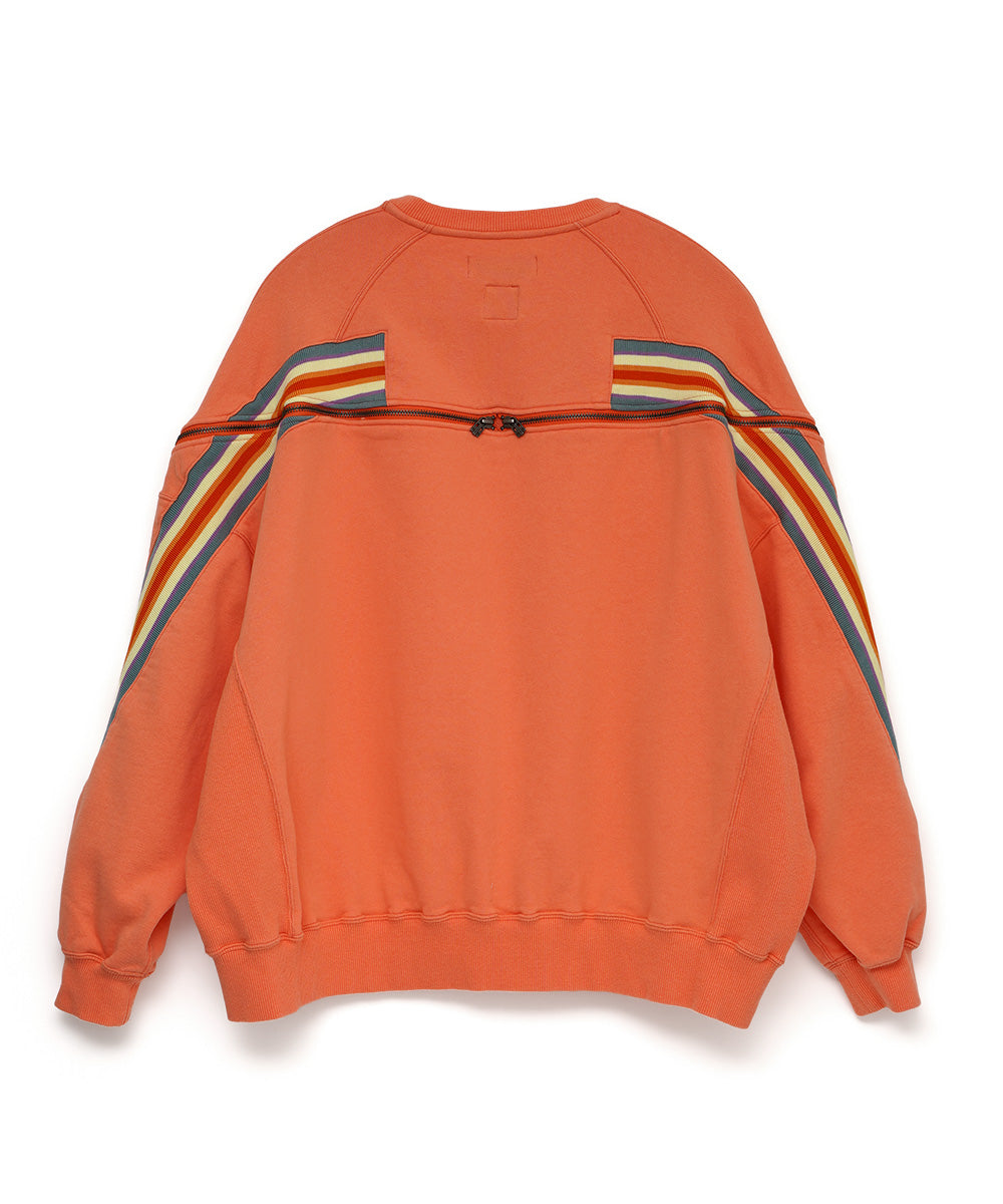 ZIPPER RIB SWEAT