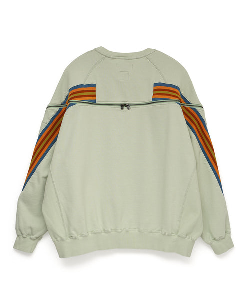 ZIPPER RIB SWEAT