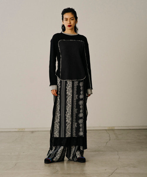 ASSYMETRICAL PATCHWORK LONG SLEEVE