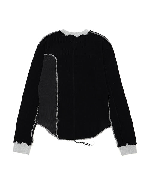 ASSYMETRICAL PATCHWORK LONG SLEEVE